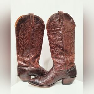 HANDMADE LEATHER REPTILE WESTERN BOOTS